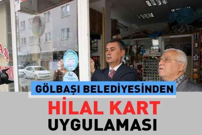 Gölbaşı Belediye Başkanı Ramazan Şimşek, Vatandaşa Hilal Kart Uygulamasını Anlattı.