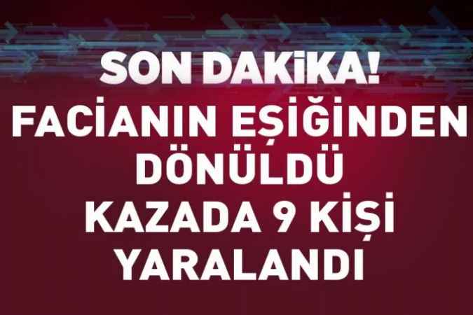 Konya’da minibüs ile otomobil çarpıştı: 9 yaralı