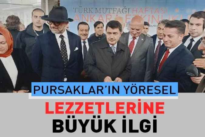 Pursaklar Belediyesi Türk mutfağı haftası nedeniyle Başkent millet bahçesinde yerini aldı.