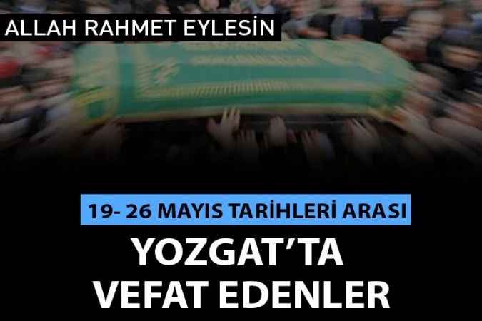 Yozgat'ta Vefat Edenler