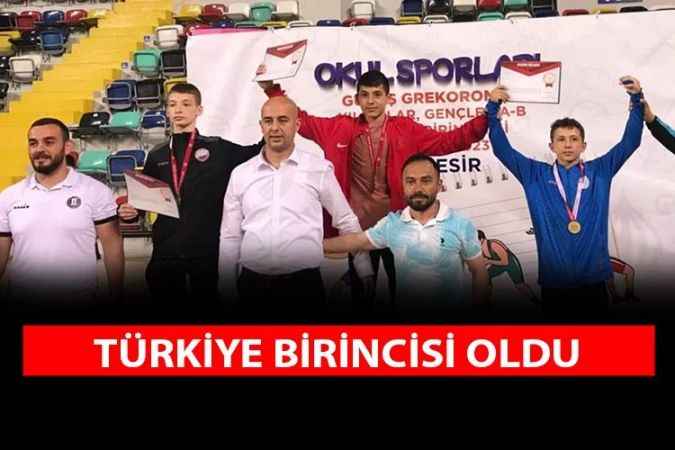 Güreş Müsabakasında Yozgatlı öğrenci Yasin Doğru Türkiye Birincisi oldu