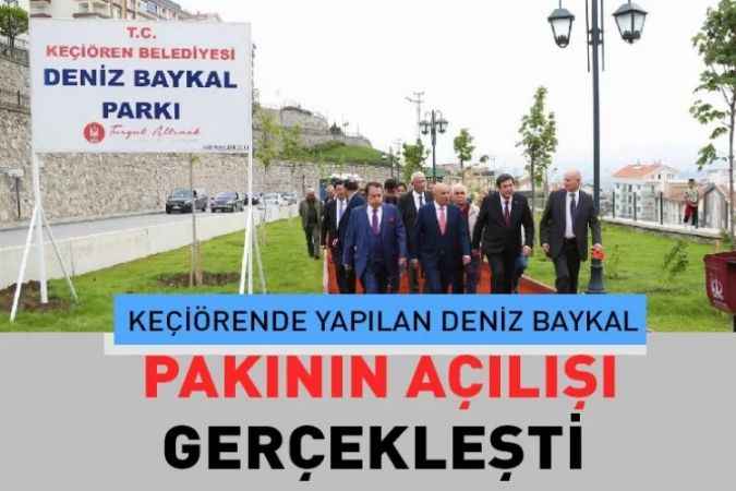 Keçiören Belediyesi, Deniz Baykal Adını Taşıyan Parkı Açtı