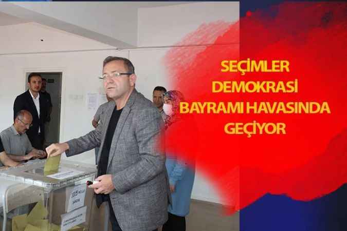 Yozgat Valisi Ziya Polat, Seçimlerin demokrasi bayramı havasında geçtiğini görüyoruz