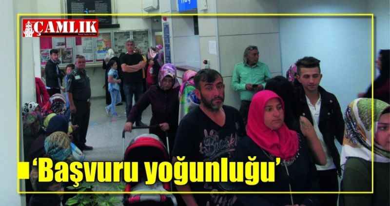 'Başvuru yoğunluğu'