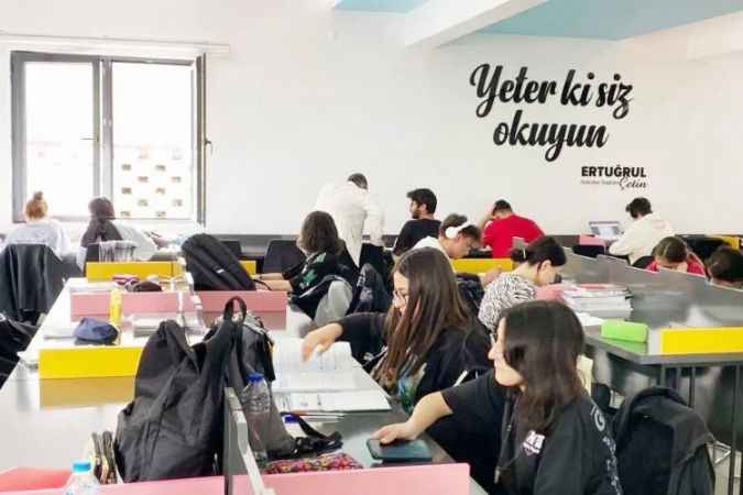 Ankara Pursaklar’da Gençler Sınavlara Millet Kıraathanelerinde Hazırlanıyor