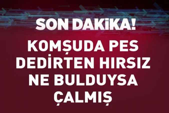 Kayseri'de pes dedirten hırsızlık olayı