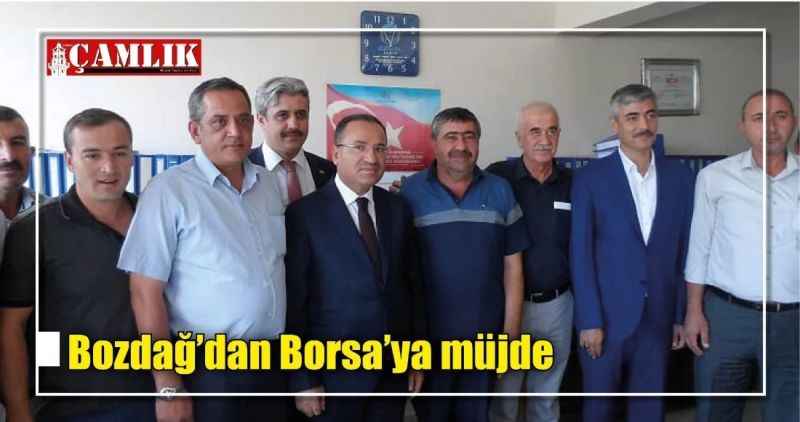 Bozdağ'dan Borsa'ya müjde