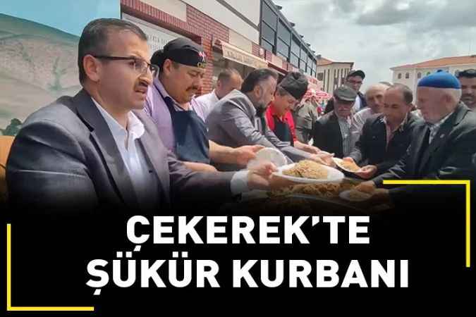 Yozgat’ın Çekerek İlçesi’nde şükür kurbanı