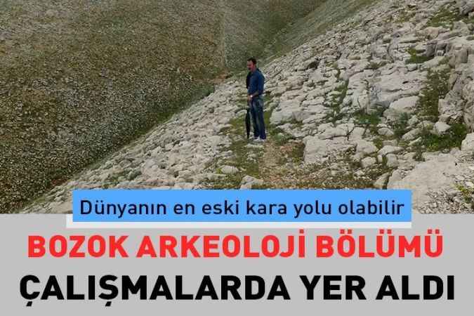 Yozgat Bozok Üniversitesi Akademisyenlerinin katılımı ile Tunceli'de, 3 bin yıl önceye ait olduğu düşünülen yol bulundu