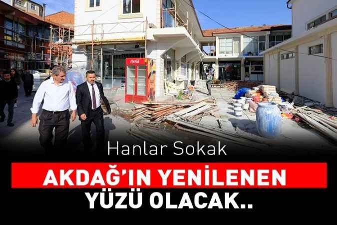 Yozgat Akdağmadeni'nde Hanlar Sokak sağlıklaştırma çalışmaları devam ediyor
