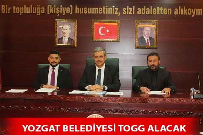 Yozgat Belediyesi Meclis Onayıyla TOGG alacak