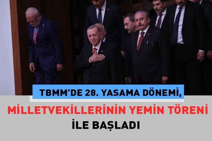 TBMM Genel Kurulu, seçimlerin ardından Geçici Başkan Devlet Bahçeli başkanlığında toplandı.