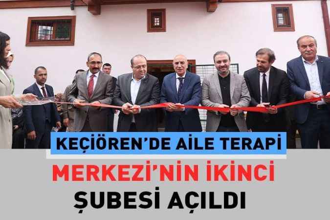 Keçiören Belediyesi tarafından hizmete sunulan Aile Terapi Merkezi Adnan Menderes Şubesi’nin açılışı gerçekleştirildi.