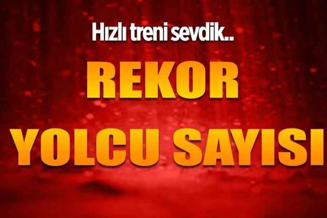 Yozgatlı hızlı treni sevdi. Ankara- Yozgat - Sivas YHT'de Rekor yolculuk sayısına ulaşıldı.