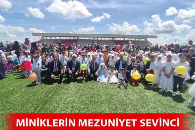 Sorgun'da 4-6 yaş miniklerin mezuniyet heyecanı