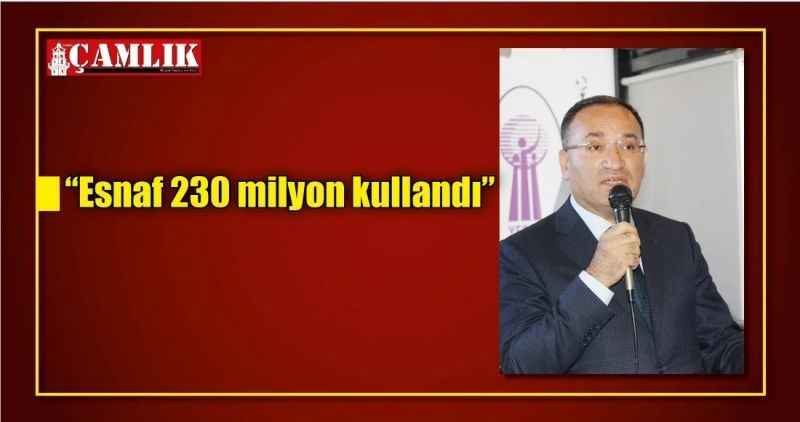'Esnaf 230 milyon kullandı'