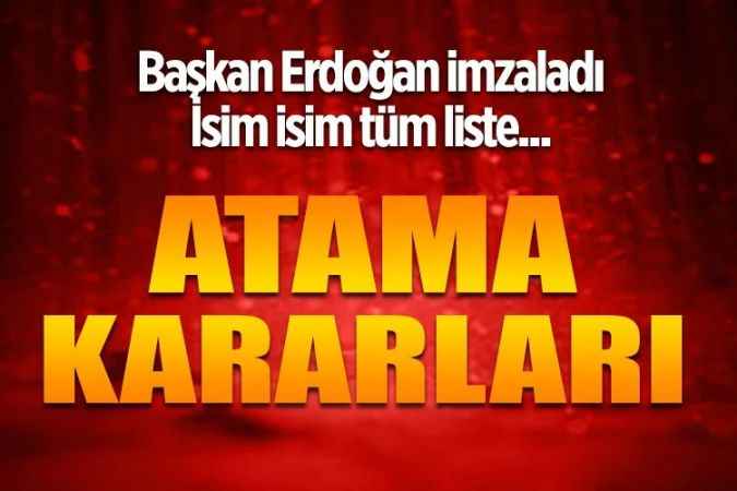 Cumhurbaşkanı Erdoğan'ın atama kararları Resmi Gazete. Yeni rektörlerin de atandığı yeni liste isim isim haberimizde