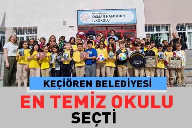 Keçiören Belediyesi tarafından dünya çevre günü dolasıyla düzenlenen etkinlikte en temiz okul seçildi.