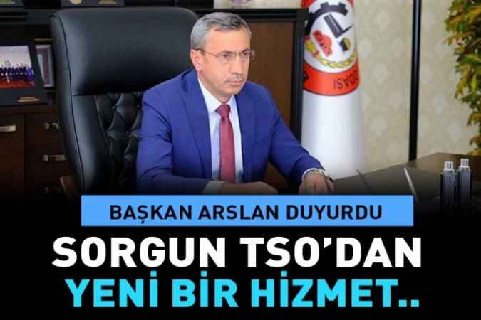 Sorgun TSO’dan  Yeni Bir Hizmet