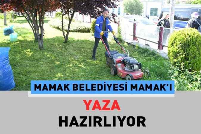 Mamak belediyesi ilçe genelinde bulanan park ve bahçelerde temizlik yaptı.