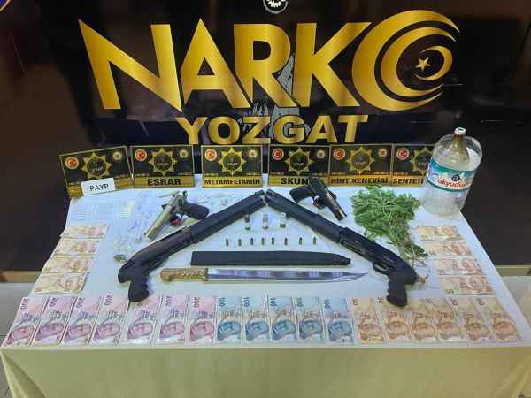 Yozgat merkezli 3 ilde uyuşturucu operasyonu; 23 Gözaltı