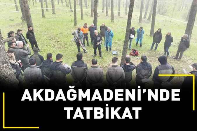 Yozgat'ın Akdağmadeni İlçesi'nde tatbikat yapıldı