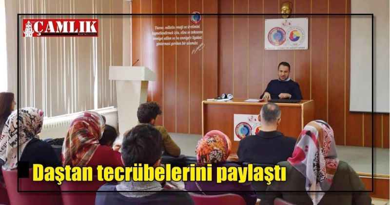 Daştan tecrübelerini paylaştı