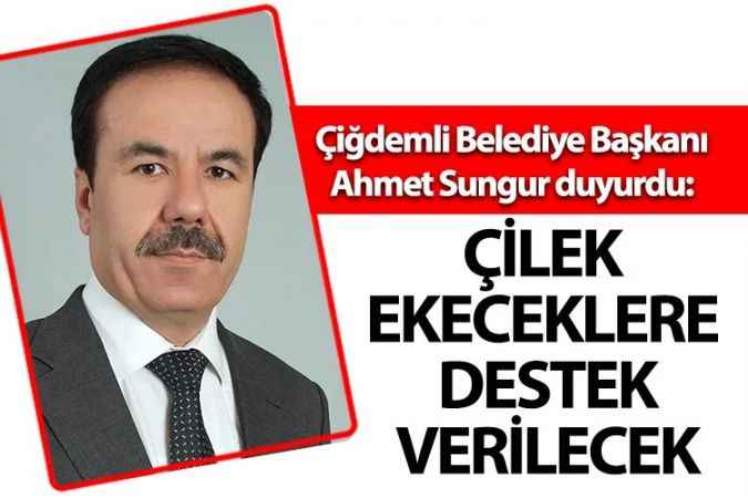 Çiğdemli Kasabasında üreticilere devlet desteği verilecek