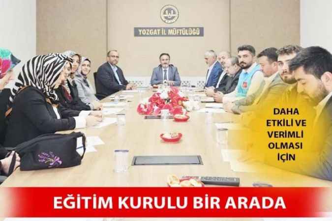 Din Eğitim Faaliyetlerinin Daha Etkili ve Verimli Olması İçin Toplandılar