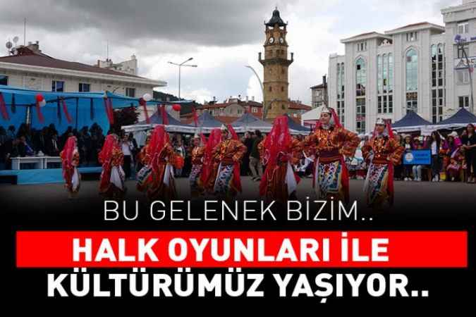 Yozgat'ta halk oyunları şenliği düzenlendi