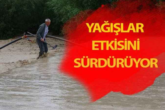 Yozgat'ta yağmur etkisi devam ediyor. Osmanpaşa Köyünde meydana gelen selden cami istinat duvarı çöktü