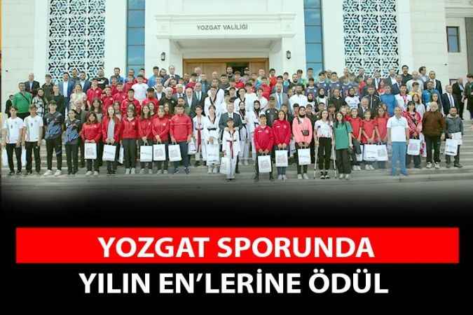 Yozgat’ta 2023 yılı okul sporlarında yılın enleri ödülleri sahipleri buldu