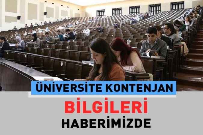 Üniversitelerin Kontenjan bilgileri vakıf, devlet ve açıköğretim’de 1 milyon 61 bin olarak belirlendi.