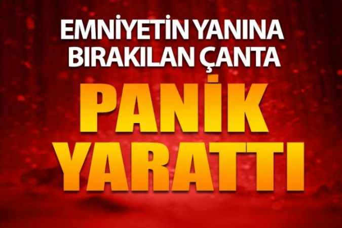 'Bomba' Paniği: Emniyetin Yanına Bırakılan Şüpheli Çanta Fünye İle Patlatıldı