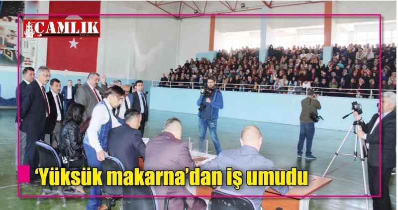 'Yüksük makarna'dan iş umudu