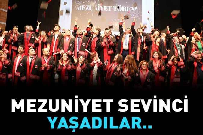 Mezuniyet sevinci yaşadılar