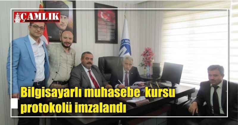Bilgisayarlı muhasebe  kursu protokolü imzalandı