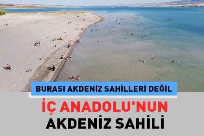 Ankara’nın yanı başında Akdeniz sahillerini aratmayacak halk plajı
