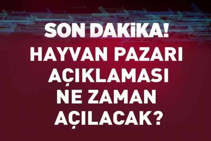 Hayvan pazarı ne zaman  açılıyor?