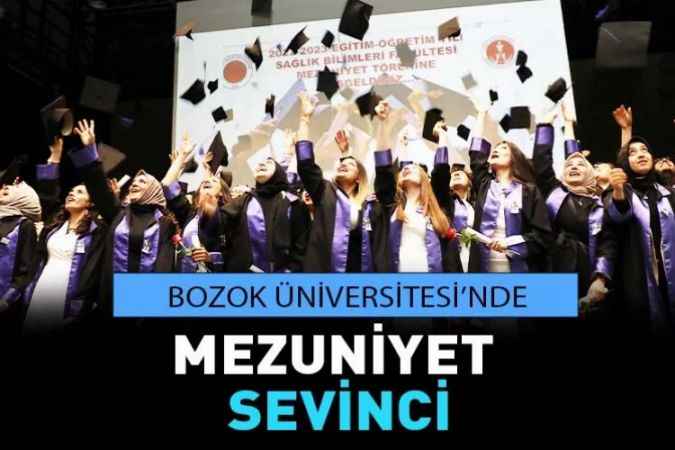 Yozgat Bozok Üniversitesi Sağlık Bilimleri Fakültesinde Mezuniyet Sevinci