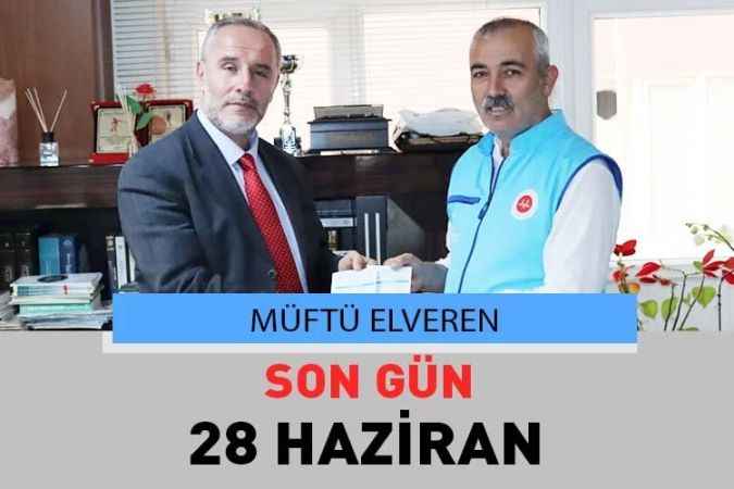 Sarıkaya Müftüsü Zühdü Elveren Destek Oldu