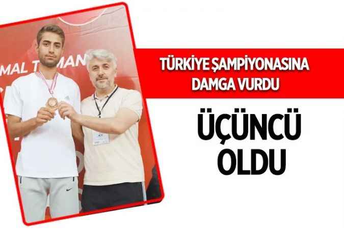Sorgun Belediyespor Teakwondo Takımı sporcusu Furkan Özen Gençler Türkiye Şampiyonasında üçüncü oldu
