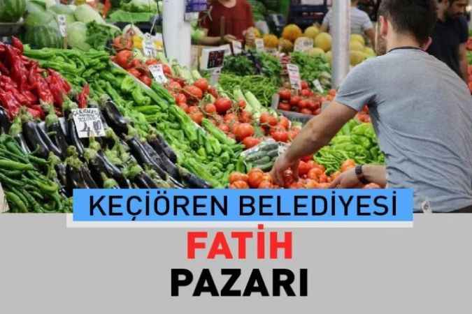 Ankara Keçiören Ayvalı Mahallesindeki Fatih, Halk Pazarında Taze Sebze ve Meyveyi Bulacağınız Pazar Güncel Fiyatları.