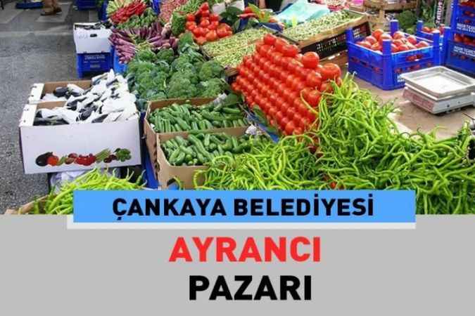 Ankara Çankaya Ayrancı Mahallesindeki Ayrancı, Halk Pazarında Taze Sebze ve Meyveyi Bulacağınız Pazar Güncel Fiyatları 24 Haziran 2023
