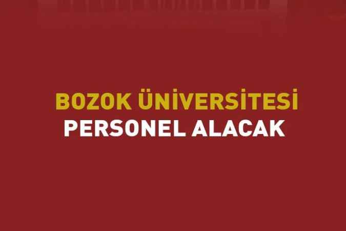 Yozgat Bozok Üniversitesi personel alacak