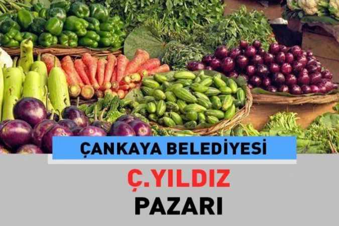 Ankara Çankaya Yıldızevler Mahallesindeki Ç.Yıldız, Halk Pazarında Taze Sebze ve Meyveyi Bulacağınız Pazar Güncel Fiyatları 24 Haziran 2023