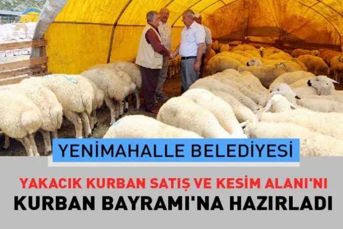 Yenimahalle Belediyesi Yakacık Kurban Alanı Bayrama Hazır