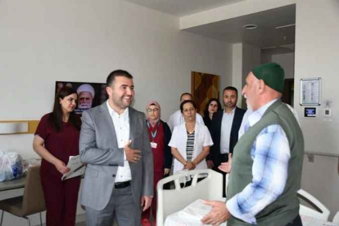 Başhekim Kozan, Hastalarla bayramlaştı