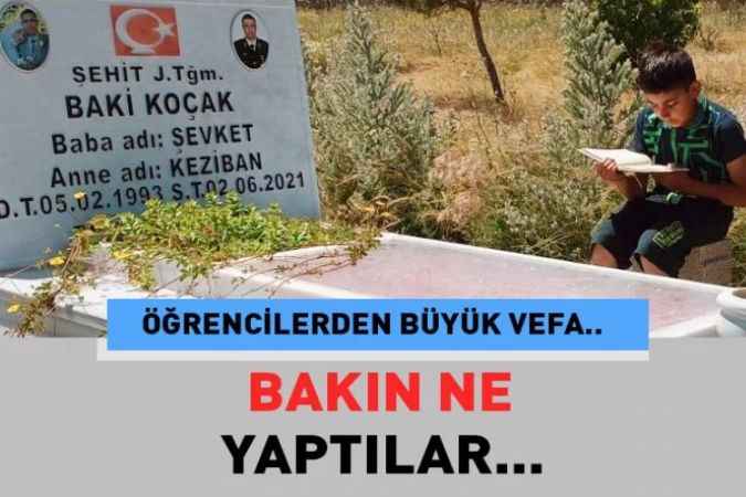 Yozgat’ın Sarıkaya İlçesine bağlı söylemez köyünde bulunan öğrenciler Kurban Bayramı öncesinde büyük bir vefa örneğini imza attılar