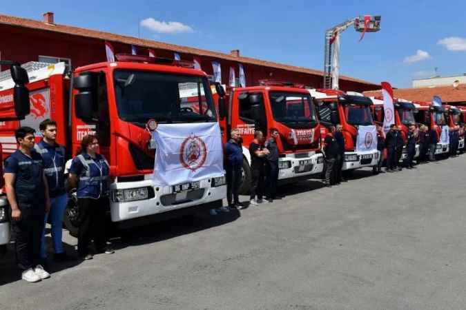 Ankara İtfaiyesi  Filosuna  27 Yeni Araç Ekledi